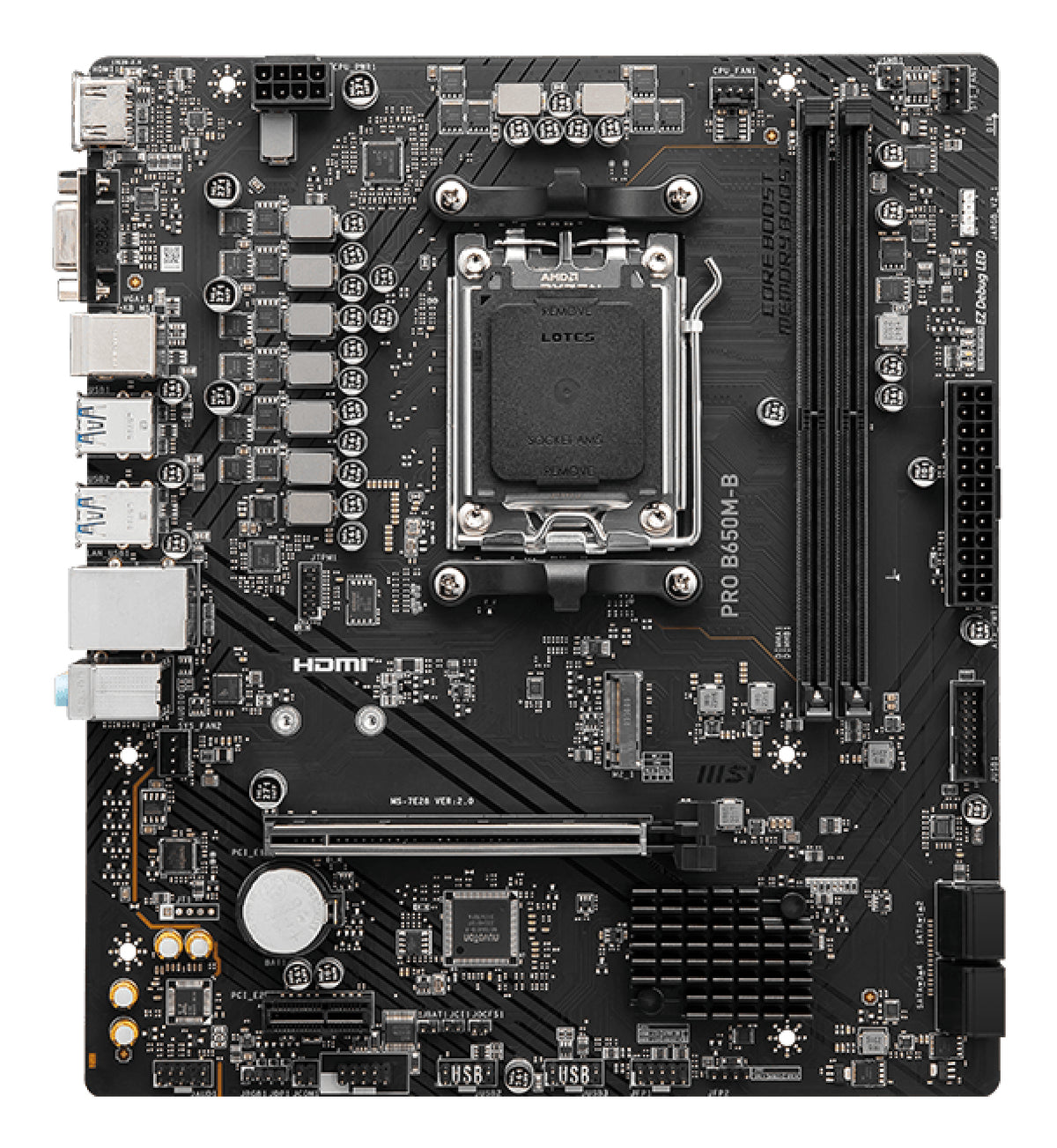 MSI PRO B650M-B Motherboard AMD B650 Sockel AM5 micro ATX