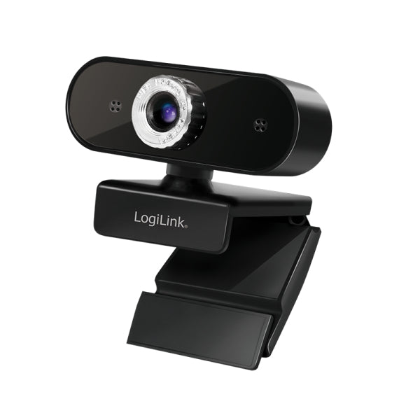 LogiLink UA0371 Webcam 3 MP 1920 x 1080 pixels USB 2.0 Noir, Argent