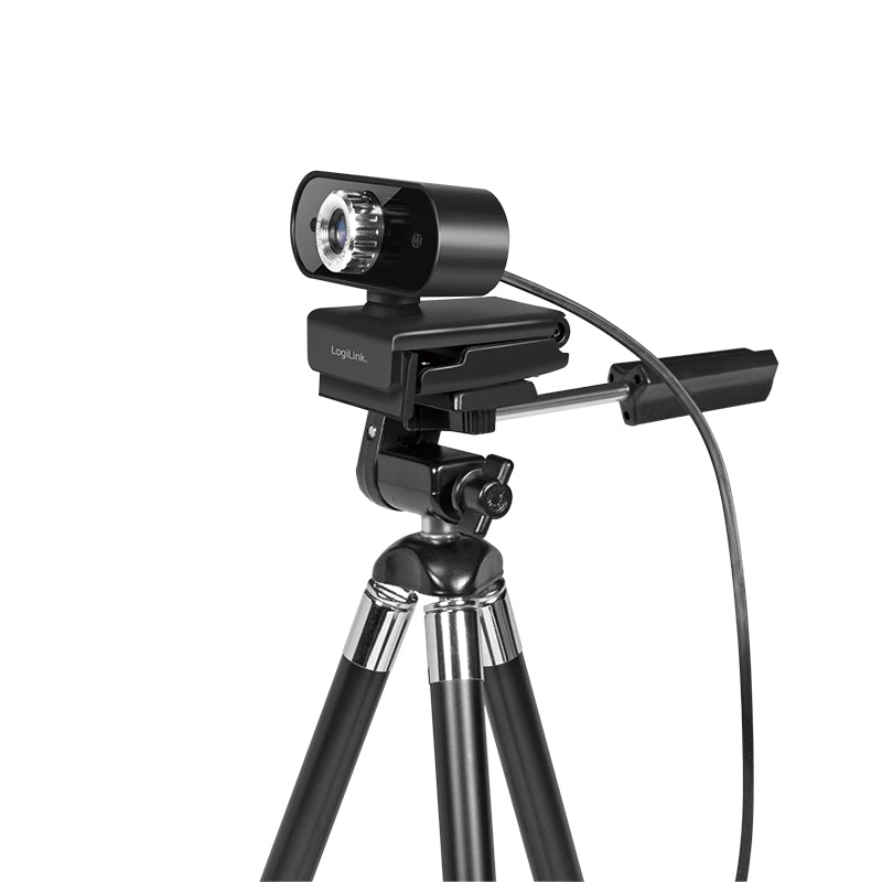 LogiLink UA0371 Webcam 3 MP 1920 x 1080 Pixel USB 2.0 Schwarz, Silber