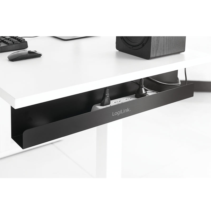 LogiLink KAB0070 Kabel-Organizer Tisch/Bank Kabelrinne Schwarz 1 Stück(e)