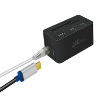 LogiLink UA0370 laptop-dockingstation & portreplikator Kabelgebunden USB 3.2 Gen 1 (3.1 Gen 1) Type-C Schwarz