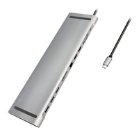 LogiLink UA0373 laptop-dockingstation & portreplikator Kabelgebunden USB 3.2 Gen 1 (3.1 Gen 1) Type-C Aluminium