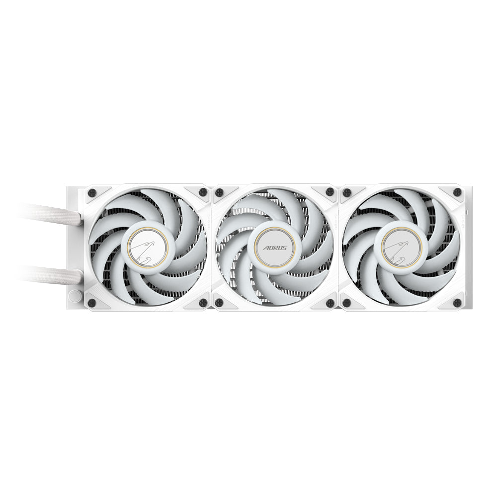 GIGABYTE AORUS WATERFORCE X II 360 ICE AIO Flüssigkeits-CPU-Kühler - 3x120mm ARGB-Lüfter, Vollfarb-LCD, DAISY-CHAIN, kompatibel mit Intel LGA 1851 und AMD AM5