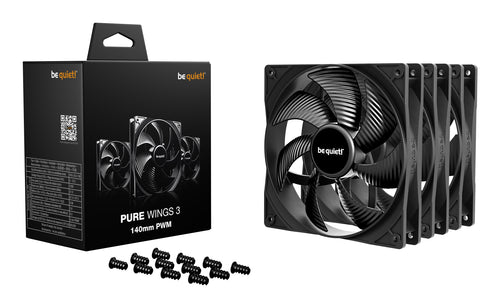 be quiet! Pure Wings 3 Reverse 3-Pack 140mm PWM black