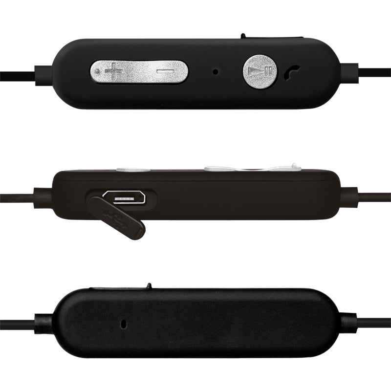 LogiLink BT0056 Kopfhörer & Headset Kabellos im Ohr, Nackenband Mikro-USB Bluetooth Schwarz