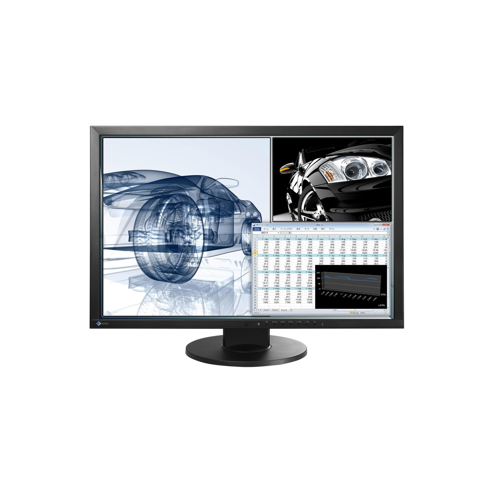 EIZO EV2430W-Swiss Edition 24.1 schwarz