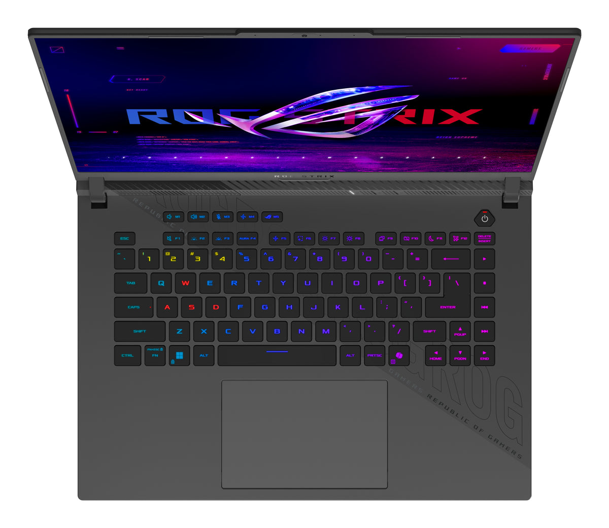 ASUS ROG Strix G16 G614PP-RV031W AMD Ryzen™ 9 8940HX Laptop 40,6 cm (16") WUXGA 16 GB DDR5-SDRAM 1 TB SSD NVIDIA GeForce RTX 5070 Wi-Fi 6E (802.11ax) Windows 11 Home Deutsch Grau