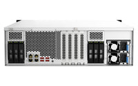 QNAP TS-H2287XU-RP NAS Rack (3U) Intel Xeon E E-2378 64 GB DDR4 0 TB QuTS hero Schwarz, Weiß