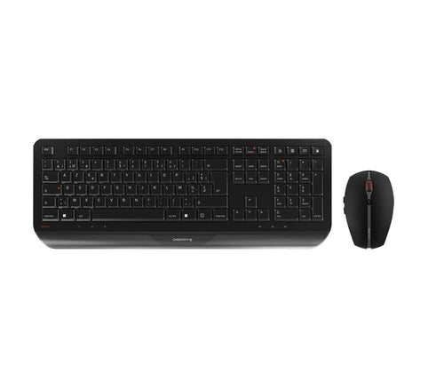 CHERRY Gentix Desktop Tastatur Maus enthalten Büro RF Wireless Schweiz Schwarz