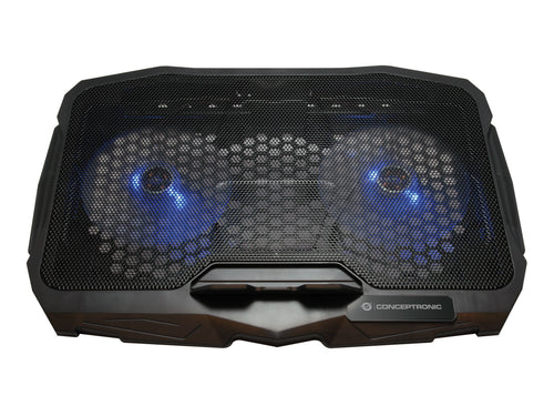 Conceptronic THANA07B Llaptop-Kühlpad 43,2 cm (17") Schwarz