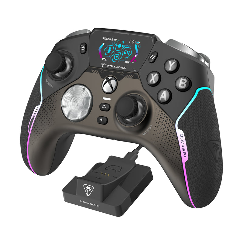 Turtle Beach Stealth Ultra Wireless Gaming-Controller mit Schnellladedock, Anpassbare Trigger-Stop und Befehlsanzeige für Xbox Series X,S, Xbox One und PC , Offiziell lizenziert für Xbox
