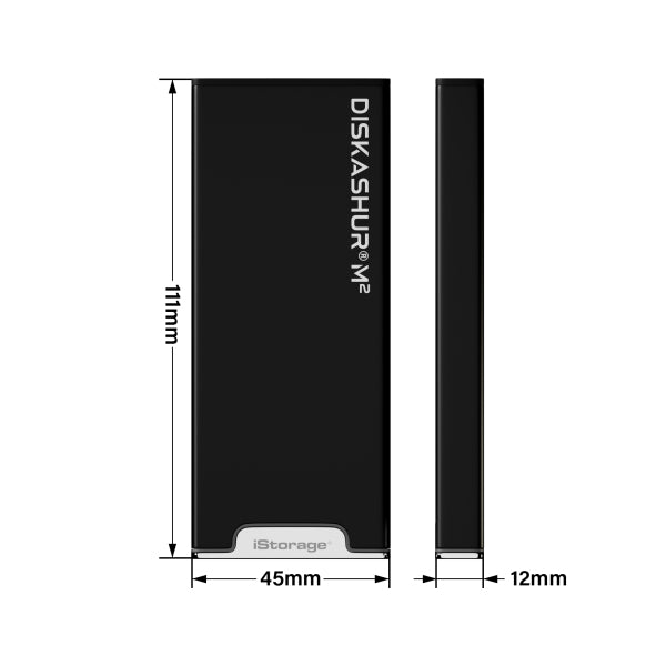 iStorage diskAshur M2 PIN 240 GB USB Type-A / USB Type-C 3.2 Gen 1 (3.1 Gen 1) Schwarz