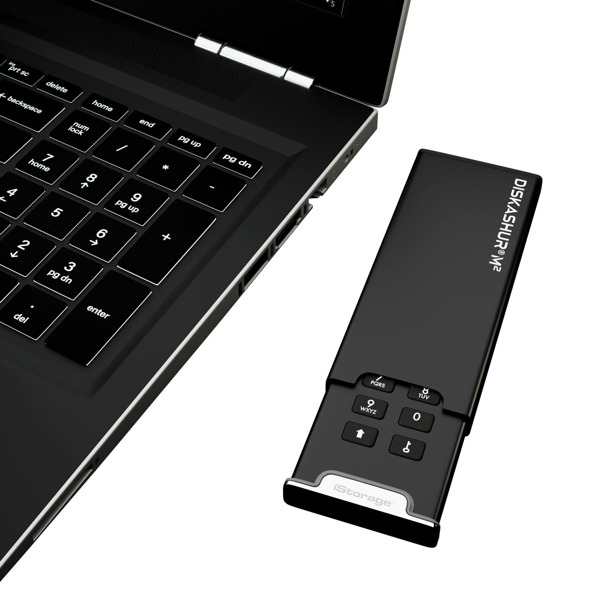 iStorage diskAshur M2 PIN 240 GB USB Type-A / USB Type-C 3.2 Gen 1 (3.1 Gen 1) Schwarz