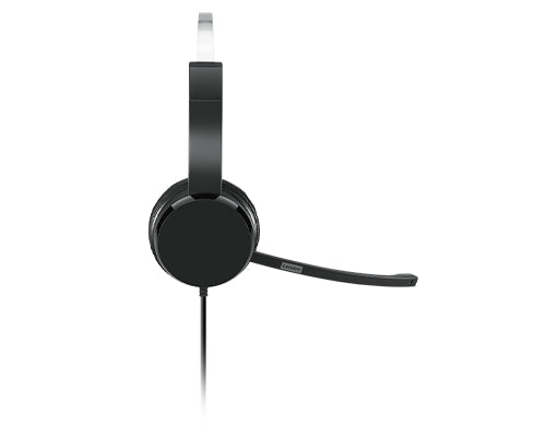 Lenovo 100 Mono Kopfhörer Kabelgebunden Kopfband Büro/Callcenter USB Typ-A Schwarz