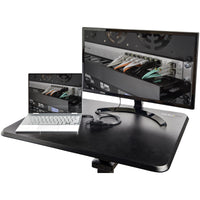 StarTech.com Höhenverstellbarer Schreibtisch - Sit Stand Workstation -Ergonomischer Stehpult mit Rollen - Computertisch mit verriegelbarem One-Touch-Lift für Lehrer/Schüler