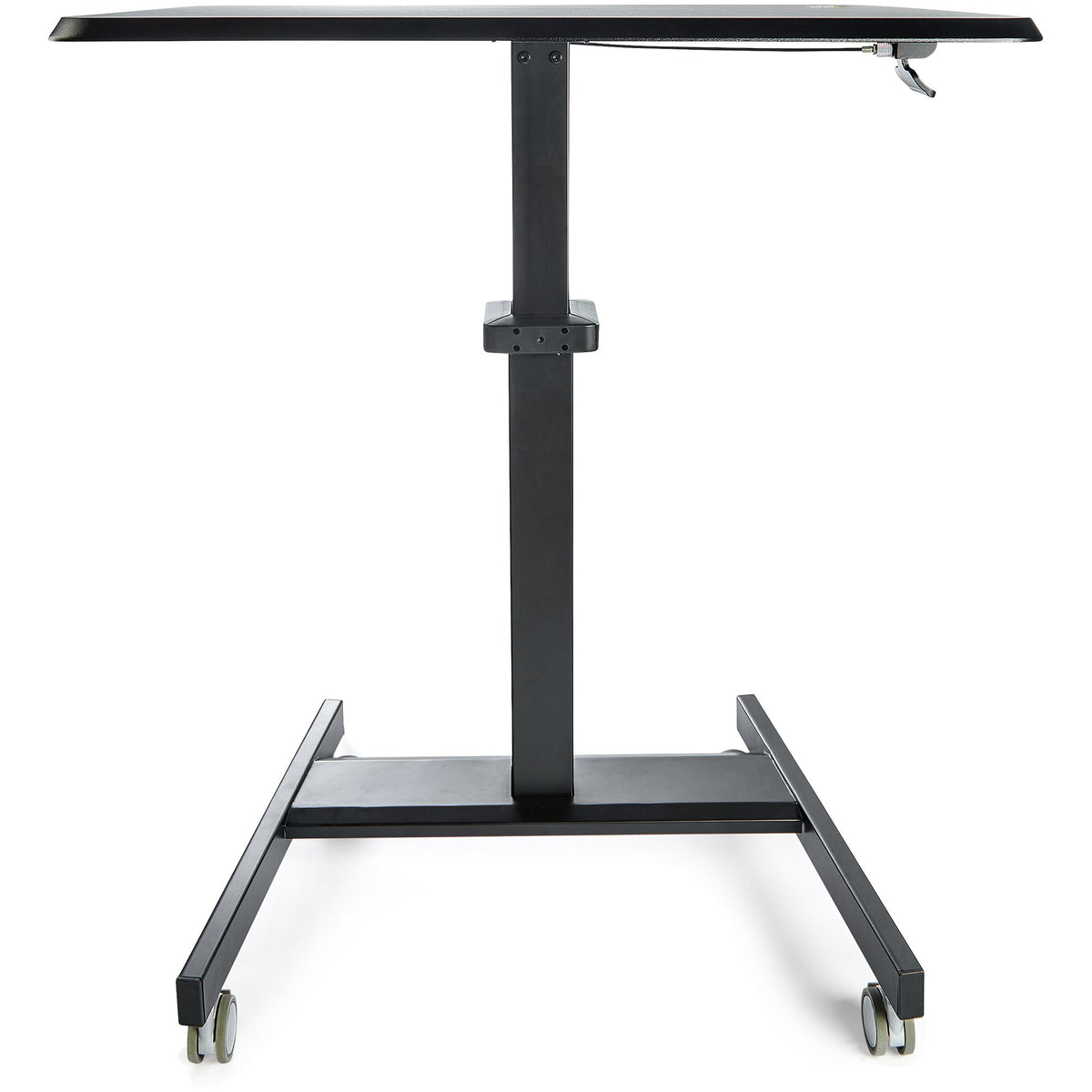StarTech.com Höhenverstellbarer Schreibtisch - Sit Stand Workstation -Ergonomischer Stehpult mit Rollen - Computertisch mit verriegelbarem One-Touch-Lift für Lehrer/Schüler