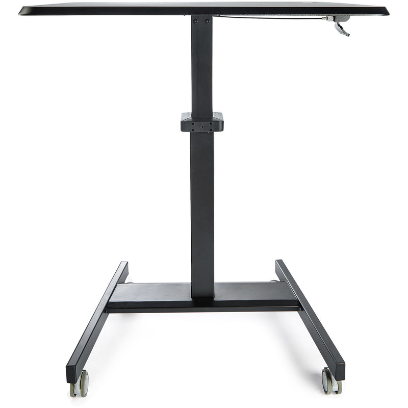 StarTech.com Höhenverstellbarer Schreibtisch - Sit Stand Workstation -Ergonomischer Stehpult mit Rollen - Computertisch mit verriegelbarem One-Touch-Lift für Lehrer/Schüler