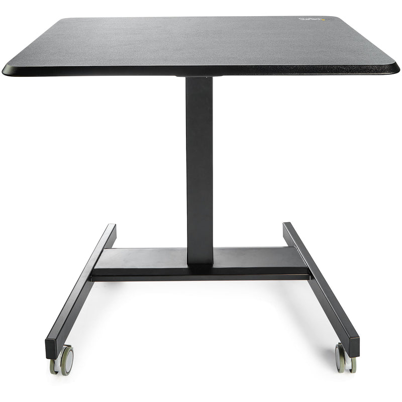 StarTech.com Höhenverstellbarer Schreibtisch - Sit Stand Workstation -Ergonomischer Stehpult mit Rollen - Computertisch mit verriegelbarem One-Touch-Lift für Lehrer/Schüler