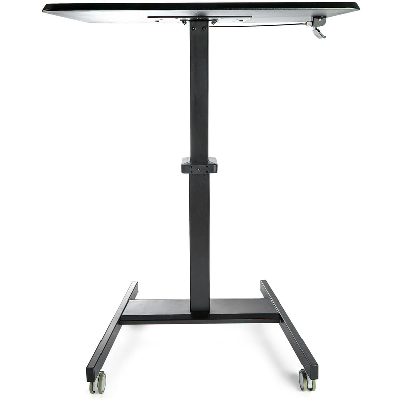 StarTech.com Höhenverstellbarer Schreibtisch - Sit Stand Workstation -Ergonomischer Stehpult mit Rollen - Computertisch mit verriegelbarem One-Touch-Lift für Lehrer/Schüler