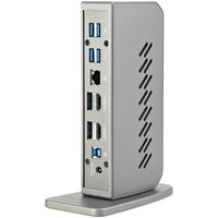 StarTech.com USB-C USB-A-Dock - Hybrid Universal USB 3.0 Dockingstation für USB-C- oder USB-A-Laptop - Dual-Monitor 4K 60Hz HDMI / DisplayPort - 6x USB-A, GbE - USB 5Gbps - Windows/Mac
