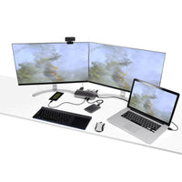 StarTech.com USB-C USB-A-Dock - Hybrid Universal USB 3.0 Dockingstation für USB-C- oder USB-A-Laptop - Dual-Monitor 4K 60Hz HDMI / DisplayPort - 6x USB-A, GbE - USB 5Gbps - Windows/Mac