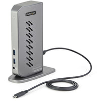 StarTech.com USB-C USB-A-Dock - Hybrid Universal USB 3.0 Dockingstation für USB-C- oder USB-A-Laptop - Dual-Monitor 4K 60Hz HDMI / DisplayPort - 6x USB-A, GbE - USB 5Gbps - Windows/Mac