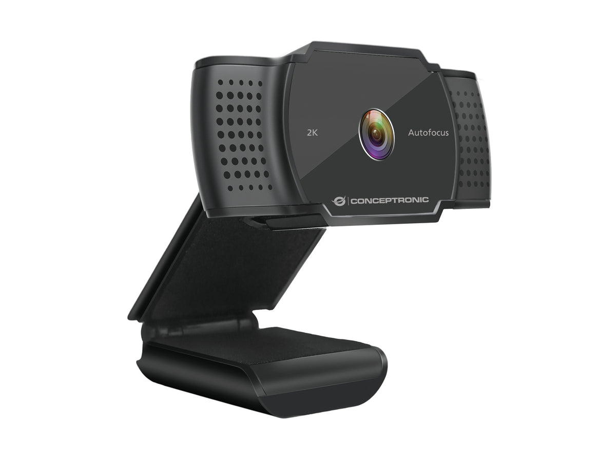 Conceptronic AMDIS 2K-Super-HD-Autofokus-Webcam mit Mikrofon