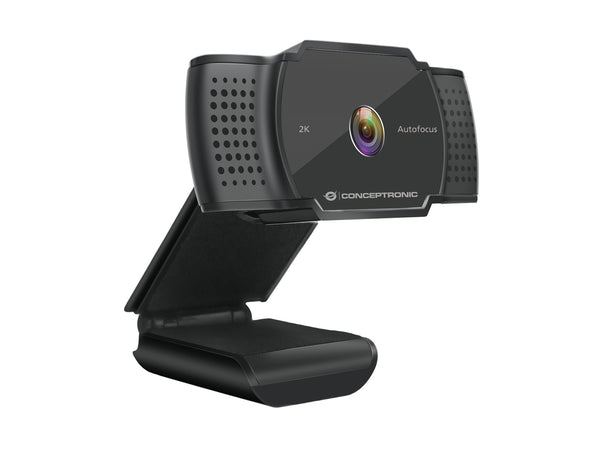 Conceptronic AMDIS 2K-Super-HD-Autofokus-Webcam mit Mikrofon
