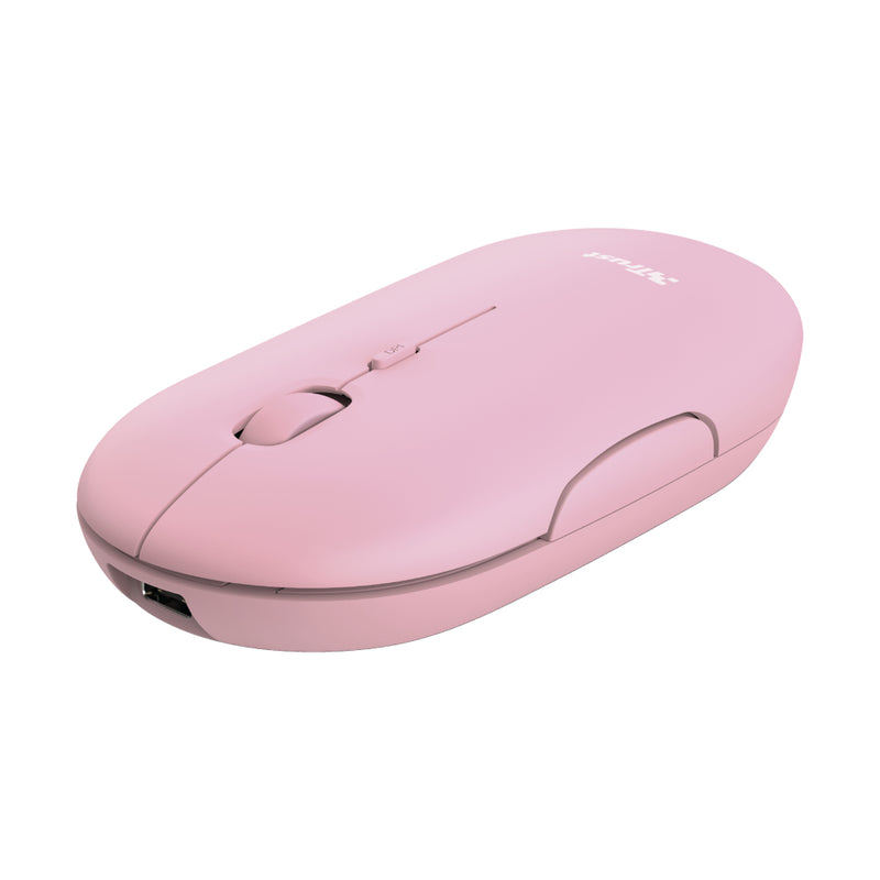 Trust Puck Maus Büro Beidhändig RF Wireless + Bluetooth Optisch 1600 DPI