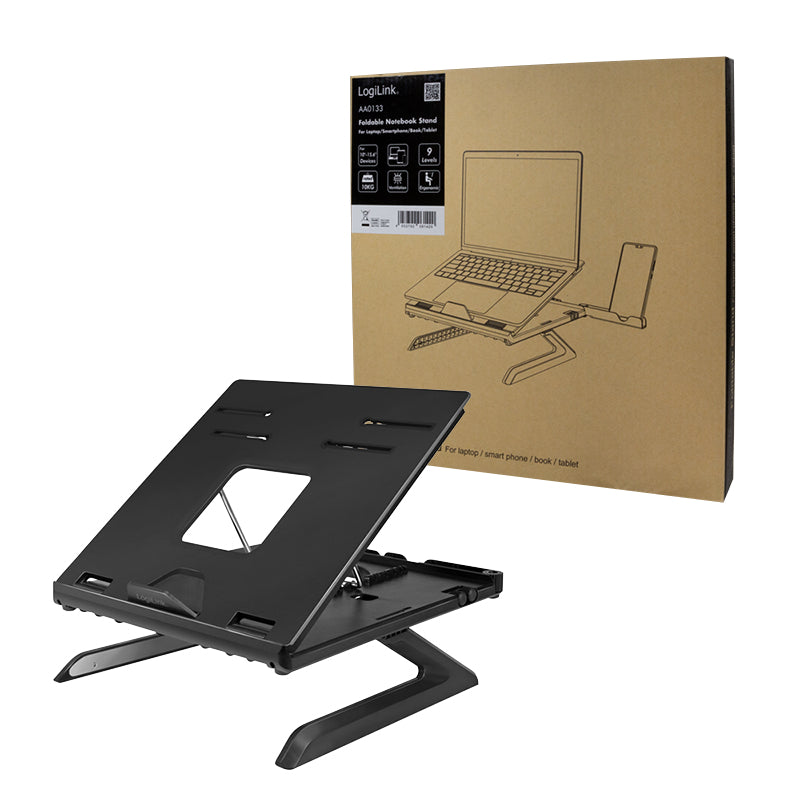 LogiLink AA0133 laptop-ständer Schwarz 40,6 cm (16")
