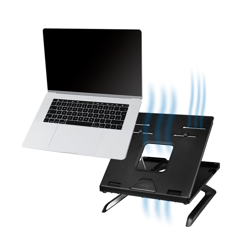 LogiLink AA0133 laptop-ständer Schwarz 40,6 cm (16")
