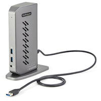 StarTech.com USB-C USB-A-Dock - Hybrid Universal USB 3.0 Dockingstation für USB-C- oder USB-A-Laptop - Dual-Monitor 4K 60Hz HDMI / DisplayPort - 6x USB-A, GbE - USB 5Gbps - Windows/Mac
