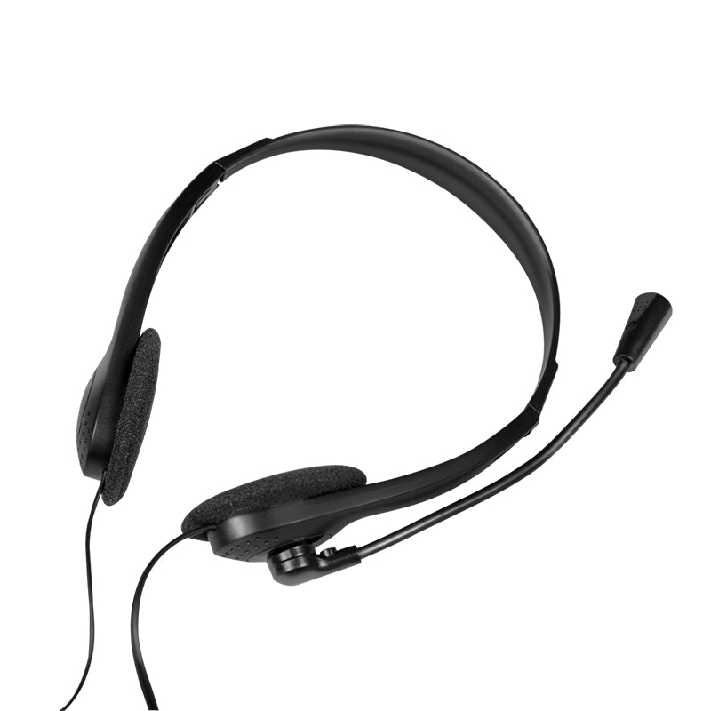 LogiLink HS0052 Casque Arceau Filaire Bureau/Centre d'appels Noir