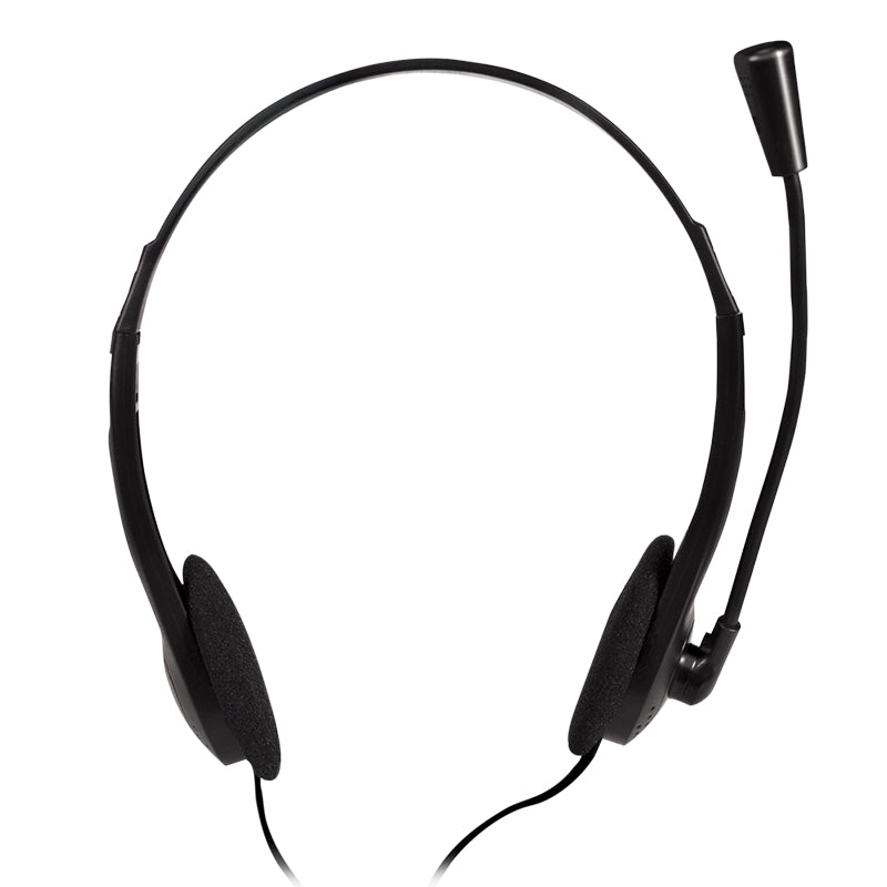 LogiLink HS0052 Casque Arceau Filaire Bureau/Centre d'appels Noir