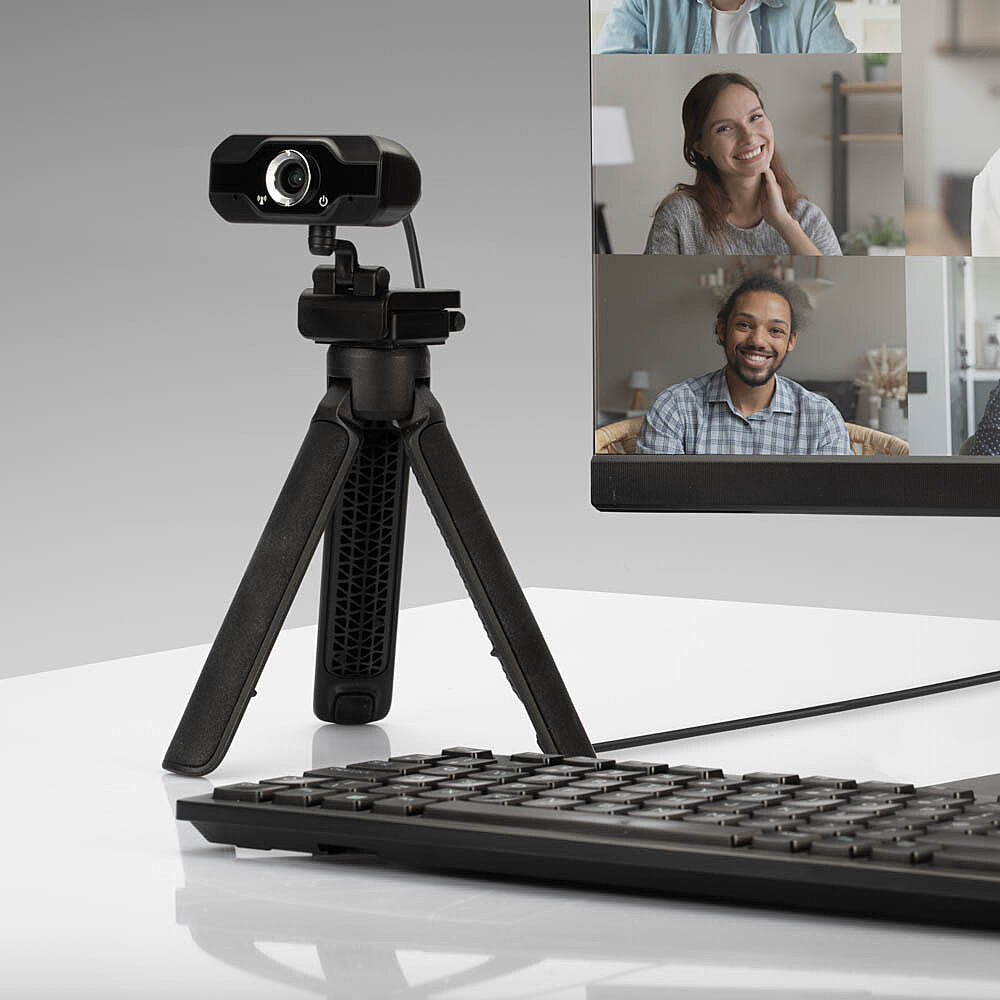 Lindy 43300 Webcam 1920 x 1080 Pixel USB 2.0 Schwarz