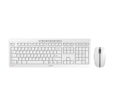 CHERRY Stream Desktop Tastatur Maus enthalten Büro RF Wireless QWERTY US Englisch Grau