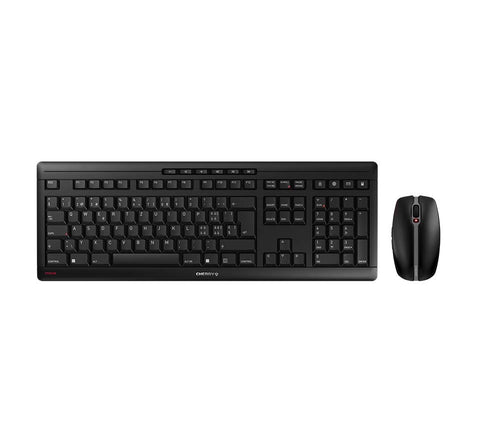 CHERRY Stream Desktop Tastatur Maus enthalten Büro RF Wireless QWERTZ Schweiz Schwarz