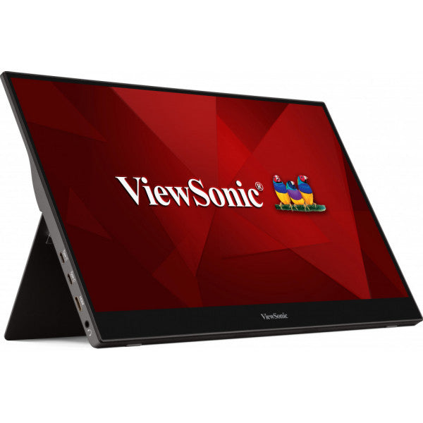 Viewsonic TD1655 Computerbildschirm 39,6 cm (15.6") 1920 x 1080 Pixel Full HD LED Touchscreen Multi-Nutzer Schwarz, Silber