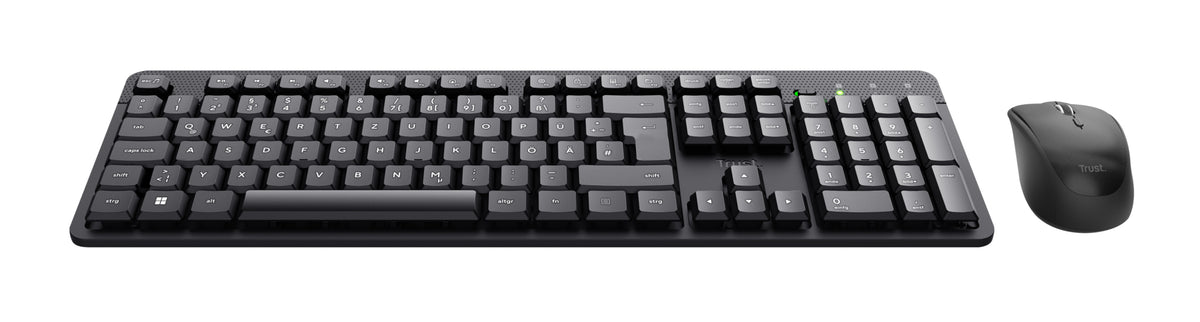 Trust TKM-360 Tastatur Maus enthalten Büro RF Wireless QWERTZ Deutsch Schwarz