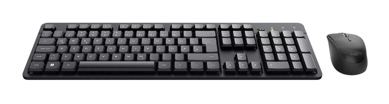 Trust TKM-360 Tastatur Maus enthalten Büro RF Wireless QWERTZ Deutsch Schwarz