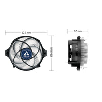 ARCTIC Alpine 23 - Compact AMD CPU-Cooler Prozessor Luftkühlung 9 cm Aluminium, Schwarz 1 Stück(e)