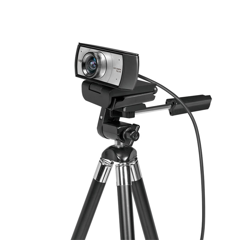 LogiLink Konferenz HD-USB-Webcam, 120°, Dual-Mikrofon, manueller Fokus
