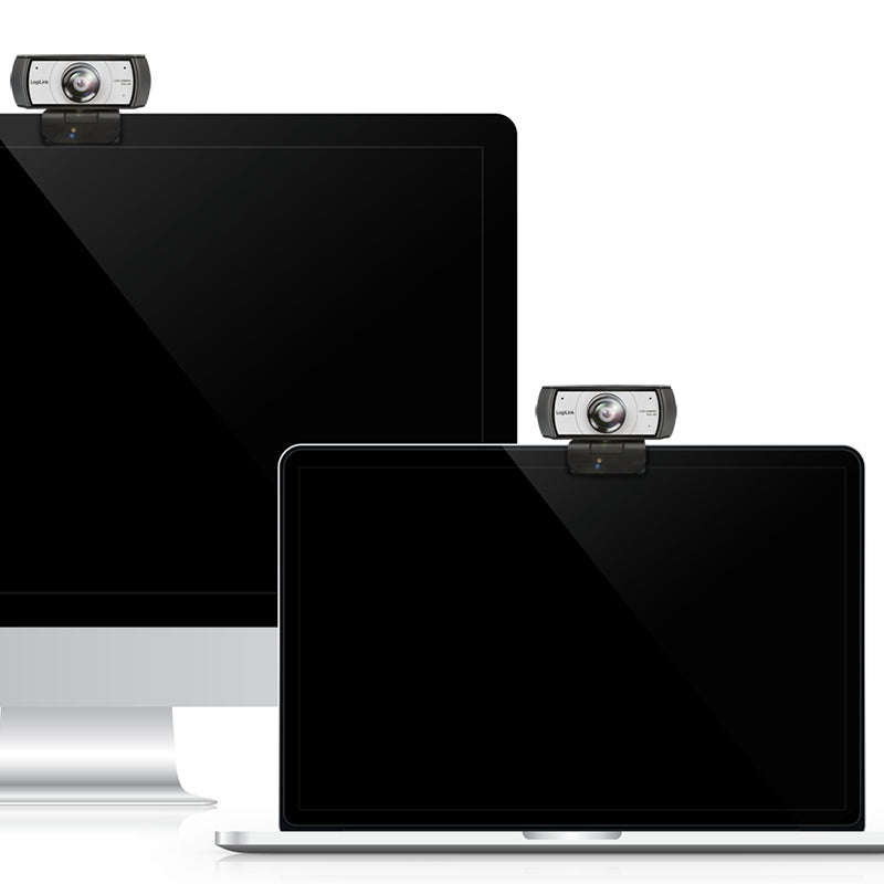 LogiLink Konferenz HD-USB-Webcam, 120°, Dual-Mikrofon, manueller Fokus