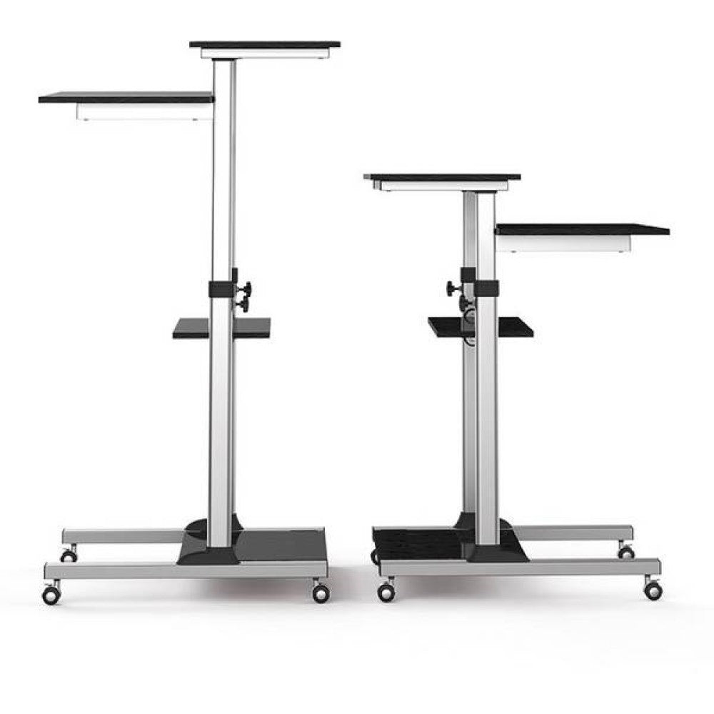 Techly ICA-TB TPM-3 Stehschreibtisch Schwarz, Silber