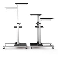 Techly ICA-TB TPM-3 Stehschreibtisch Schwarz, Silber