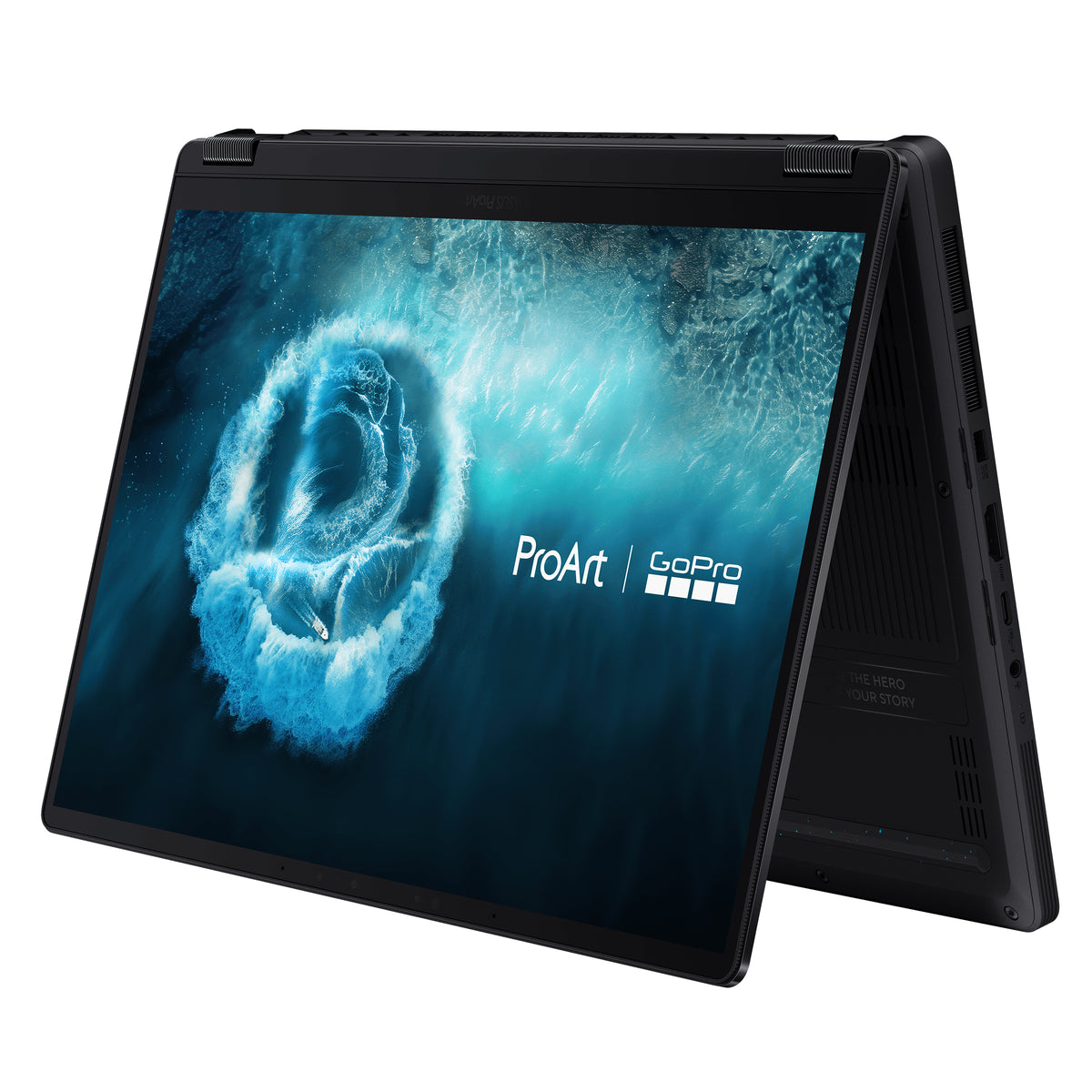 ASUS ProArt GoPro Edition PX13 HN7306EAC-LX092X Copilot+ PC AMD Ryzen AI Max+ 395 Hybrid (2-in-1) 33,8 cm (13.3") Touchscreen 3K 128 GB LPDDR5x-SDRAM 2 TB SSD Wi-Fi 7 (802.11be) Windows 11 Pro Schwarz