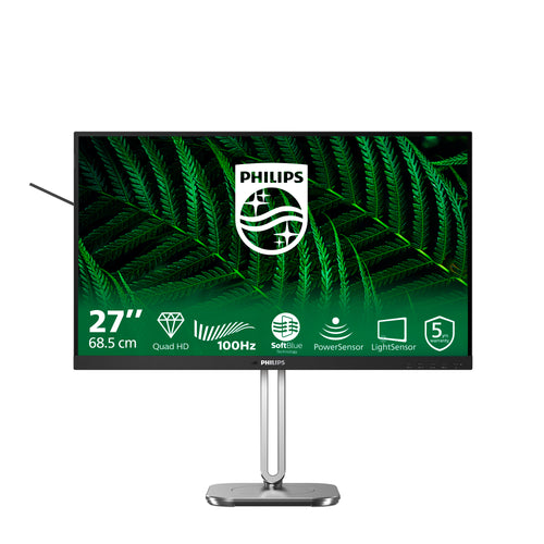 Philips 5000 series 27B2G5500/00 Computerbildschirm 68,6 cm (27") 2560 x 1440 Pixel Quad HD LCD Anthrazit