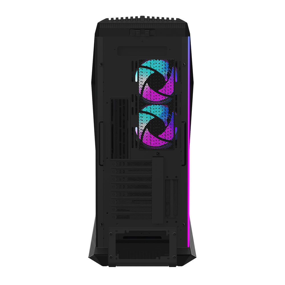 GIGABYTE AORUS C700 GLASS PC-Gehäuse – Full-Tower, unterstützt bis zu E-ATX & 420-mm-Radiatoren, vorinstallierte 5x 120-mm-Lüfter, USB 3.1 Typ-C, RGB Fusion