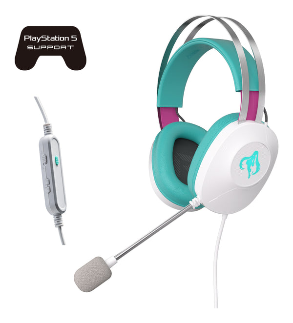 ASUS TUF Gaming H1 Gen II Hatsune Miku Edition Kopfhörer Kabelgebunden Kopfband USB Typ-A Pink, Türkis, Weiß
