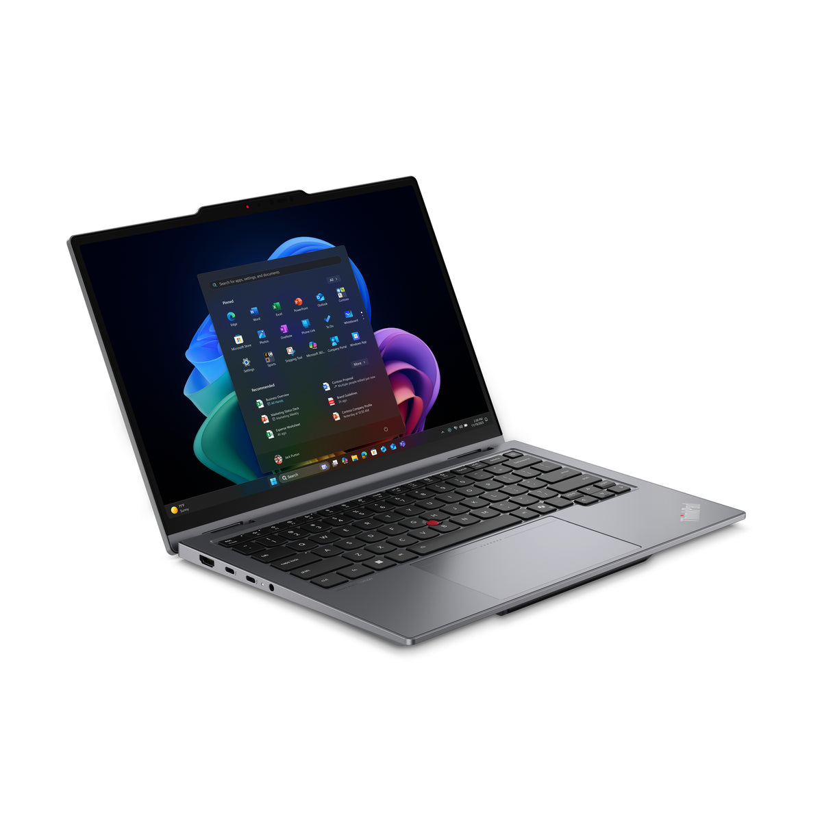 Lenovo ThinkPad X1 2-in-1 Gen 11 Aura Edition Copilot+ PC Intel Core Ultra 7 355 Hybrid (2-in-1) 35,6 cm (14") Touchscreen WUXGA 32 GB LPDDR5x-SDRAM 512 GB SSD Wi-Fi 7 (802.11be) Windows 11 Pro Schweiz Grau